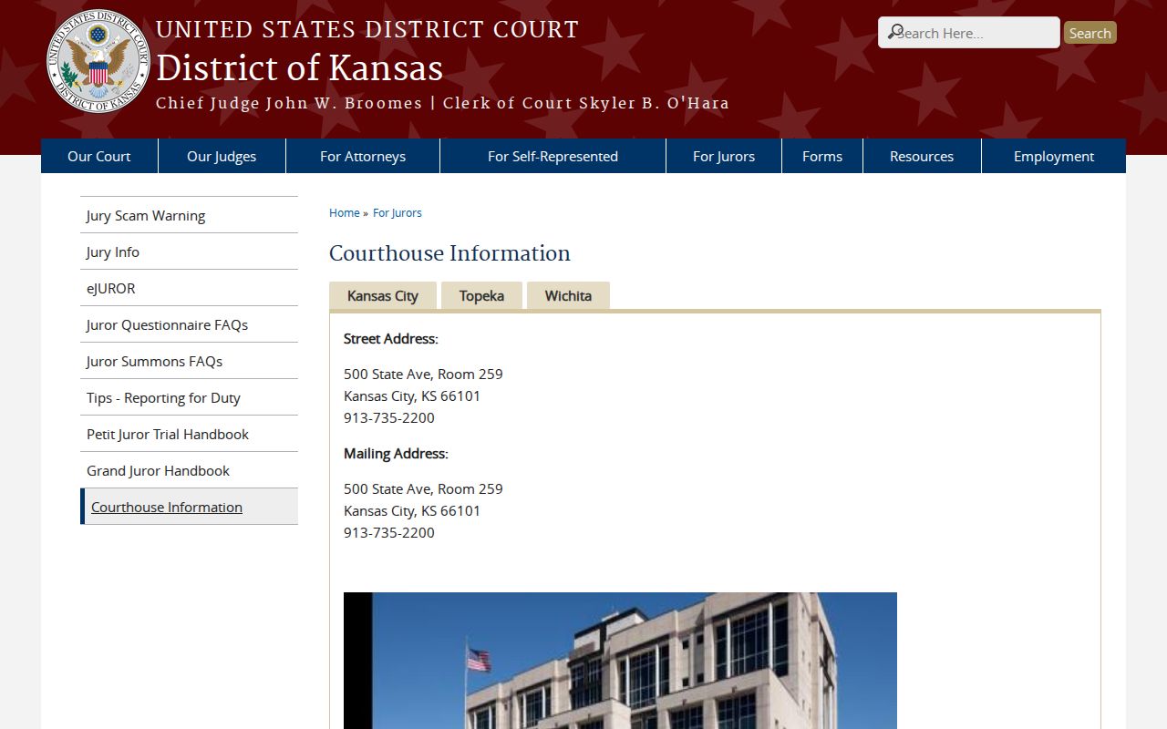 Morton County court docket federal clerk office locations