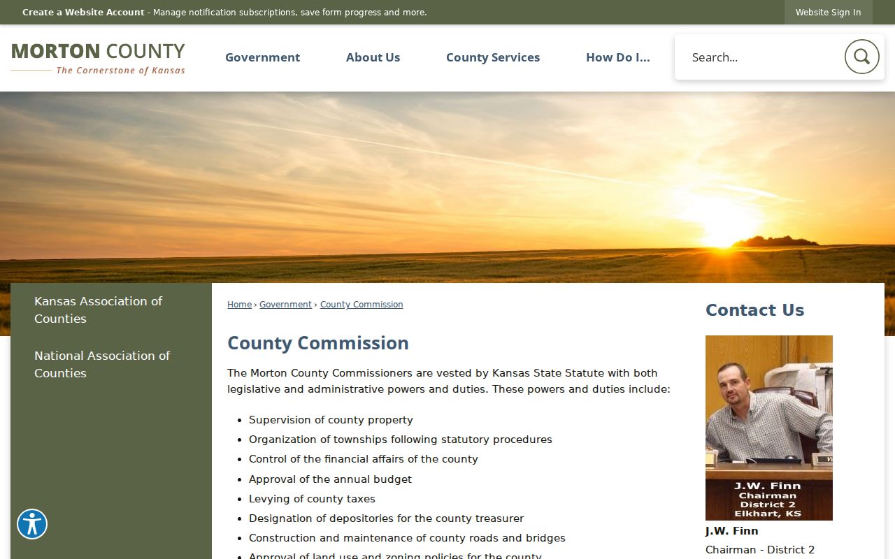 Morton County court docket courthouse and county government location