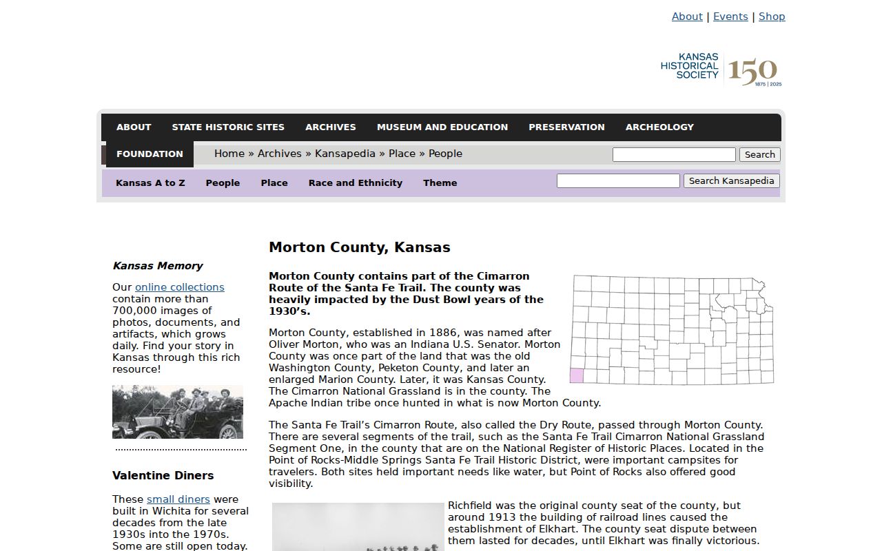 Richfield court docket Morton County county-seat history